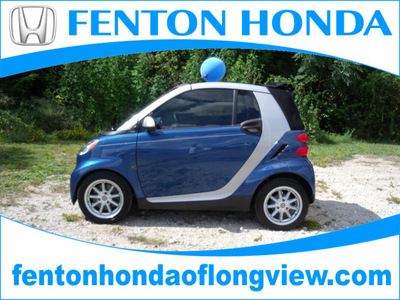 smart fortwo 2008 blue passion cabrio gasoline 3 cylinders rear wheel drive automatic 75606