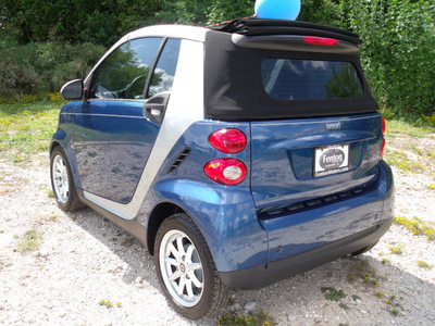 smart fortwo 2008 blue passion cabrio gasoline 3 cylinders rear wheel drive automatic 75606
