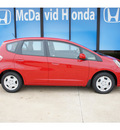 honda fit 2013 dk  red hatchback gasoline 4 cylinders front wheel drive automatic 77034