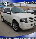 ford expedition 2007 white suv limited gasoline 8 cylinders rear wheel drive automatic 75041