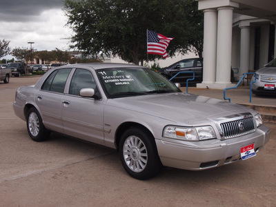 mercury grand marquis 2011 silver sedan ls flex fuel 8 cylinders rear wheel drive automatic 77566