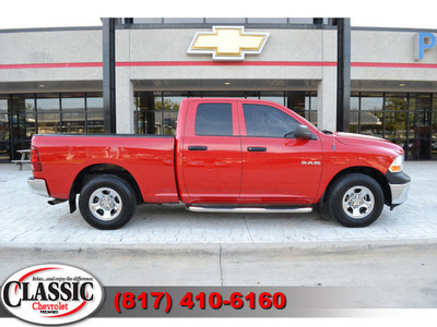 dodge ram 1500 2010 red pickup truck st gasoline 6 cylinders 2 wheel drive automatic 76051