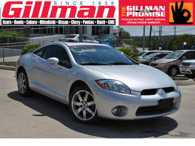 mitsubishi eclipse 2008 silver hatchback gt gasoline 6 cylinders front wheel drive automatic 78233