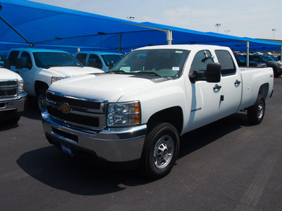 chevrolet silverado 2500 2013 white work truck gasoline 8 cylinders 2 wheel drive automatic 75234