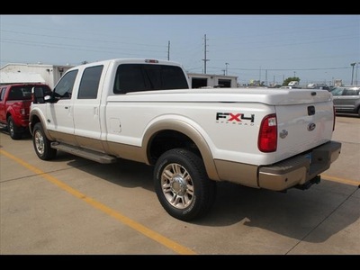 ford f 350 super duty 2011 white lariat biodiesel 8 cylinders 4 wheel drive shiftable automatic 75041