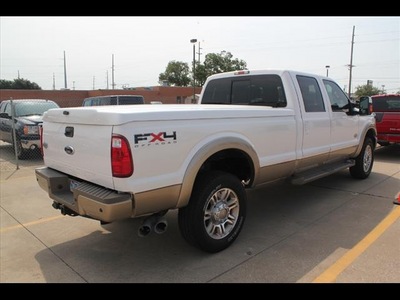 ford f 350 super duty 2011 white lariat biodiesel 8 cylinders 4 wheel drive shiftable automatic 75041