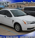 ford focus 2008 white sedan se gasoline 4 cylinders front wheel drive automatic 75041