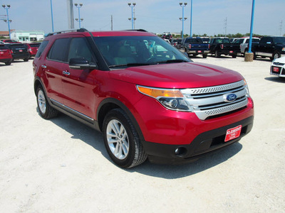 ford explorer 2011 red suv xlt gasoline 6 cylinders 2 wheel drive automatic 76234