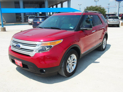 ford explorer 2011 red suv xlt gasoline 6 cylinders 2 wheel drive automatic 76234