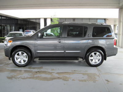 nissan armada 2011 dk  gray suv sl gasoline 8 cylinders 2 wheel drive automatic with overdrive 77477