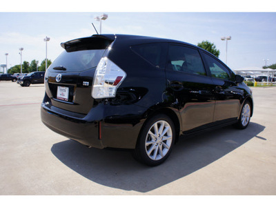 toyota prius v 2012 black wagon five hybrid 4 cylinders front wheel drive automatic 76116