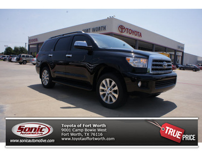 toyota sequoia 2012 black suv limited gasoline 8 cylinders 2 wheel drive automatic 76116