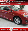 toyota camry 2012 red sedan se gasoline 4 cylinders front wheel drive not specified 91731
