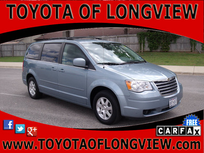 chrysler town and country 2008 lt  blue van touring gasoline 6 cylinders front wheel drive automatic 75604