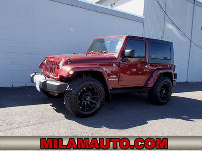 jeep wrangler 2008 dk  red suv sahara gasoline 6 cylinders 4 wheel drive automatic with overdrive 98371