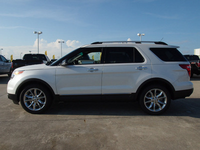 ford explorer 2013 white suv xlt flex fuel 6 cylinders 2 wheel drive automatic 77521