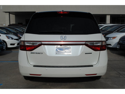 honda odyssey 2012 white van touring elite gasoline 6 cylinders front wheel drive automatic 77025