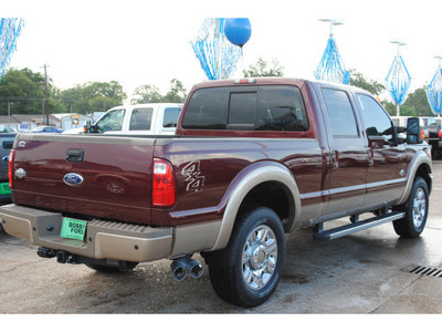 ford f 250 super duty 2012 dk  red king ranch biodiesel 8 cylinders 4 wheel drive automatic with overdrive 77531