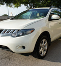 nissan murano 2009 off white suv s gasoline 6 cylinders front wheel drive automatic 75080