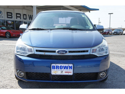 ford focus 2008 lt  blue sedan se gasoline 4 cylinders front wheel drive automatic with overdrive 78853