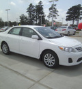 toyota corolla 2013 white sedan le gasoline 4 cylinders front wheel drive automatic 75569