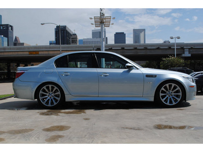 bmw m5 2008 blue sedan gasoline 10 cylinders rear wheel drive automatic 77002