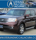 honda pilot 2012 dk  red suv touring gasoline 6 cylinders front wheel drive automatic with overdrive 77074