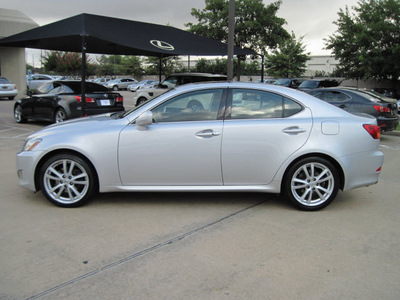 lexus is 250 2006 lt  gray sedan gasoline 6 cylinders rear wheel drive shiftable automatic 77074