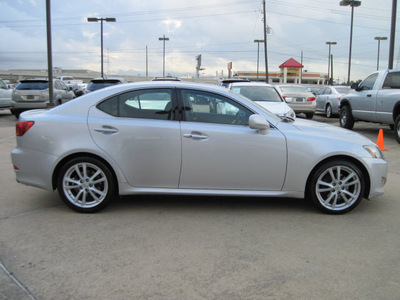 lexus is 250 2006 lt  gray sedan gasoline 6 cylinders rear wheel drive shiftable automatic 77074