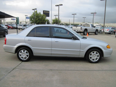 mazda protege 1999 silver sedan lx gasoline 4 cylinders front wheel drive automatic with overdrive 77074