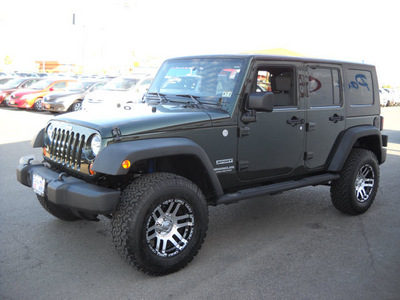 jeep wrangler unlimited 2010 green suv sport gasoline 6 cylinders 4 wheel drive automatic 79925