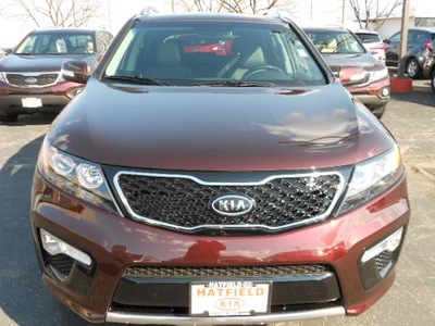 kia sorento 2013 dk  red suv sx gasoline 6 cylinders front wheel drive 6 speed automatic 43228