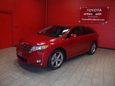 toyota venza 2009 red wagon fwd v6 gasoline 6 cylinders front wheel drive automatic 76116