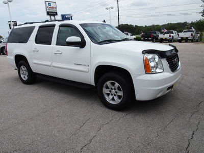 gmc yukon xl 2008 white suv slt 1500 flex fuel 8 cylinders 4 wheel drive automatic 77802