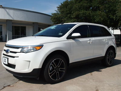 ford edge 2013 white sel gasoline 6 cylinders front wheel drive automatic 76011
