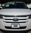 ford edge 2013 white sel gasoline 6 cylinders front wheel drive automatic 76011