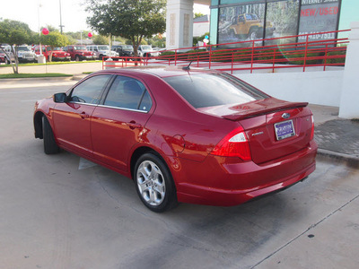 ford fusion 2010 dk  red sedan se gasoline 4 cylinders front wheel drive automatic 76051