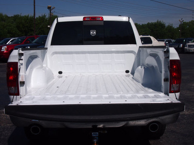 ram 1500 2011 white pickup truck lone star gasoline 8 cylinders 2 wheel drive shiftable automatic 77074