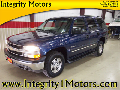 chevrolet tahoe 2003 blue suv gasoline 8 cylinders 4 wheel drive automatic 79110