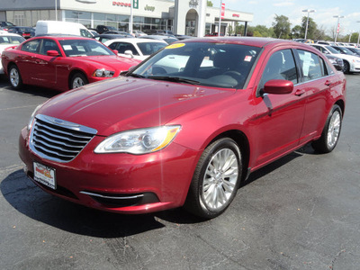 chrysler 200 2012 red sedan lx gasoline 4 cylinders front wheel drive automatic 60443