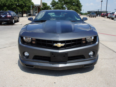 chevrolet camaro 2010 gray coupe lt gasoline 6 cylinders rear wheel drive automatic 76087