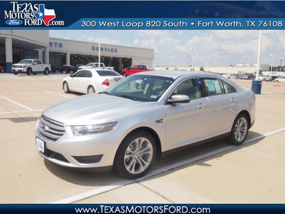ford taurus 2013 silver sedan sel gasoline 6 cylinders front wheel drive automatic 76108