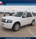 ford expedition 2012 white suv limited flex fuel 8 cylinders 4 wheel drive automatic 76108