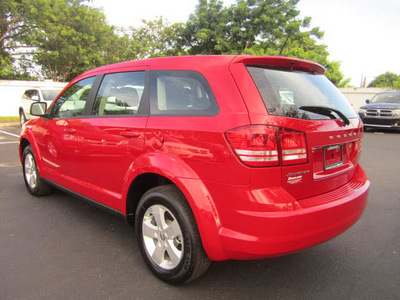 dodge journey 2013 red american value package gasoline 4 cylinders front wheel drive automatic 33157