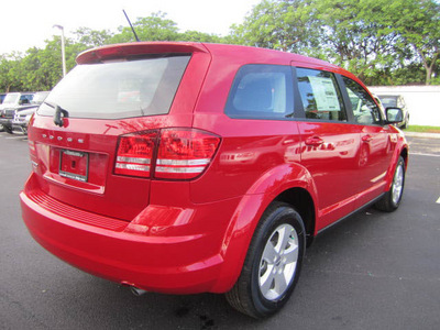 dodge journey 2013 red american value package gasoline 4 cylinders front wheel drive automatic 33157