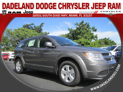 dodge journey 2013 gray american value package gasoline 4 cylinders front wheel drive automatic 33157