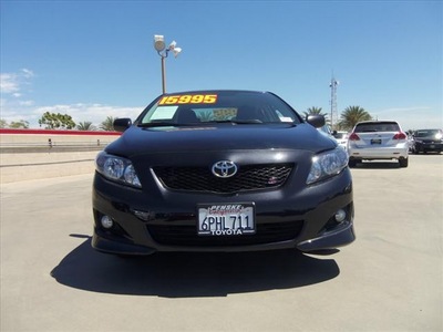 toyota corolla 2010 black sedan gasoline 4 cylinders front wheel drive automatic 90241