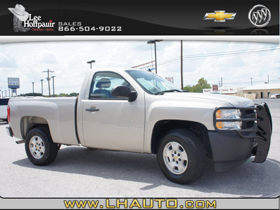 chevrolet silverado 1500 2008 silver pickup truck work truck gasoline 6 cylinders 2 wheel drive automatic 78654