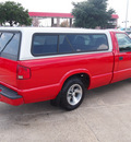 chevrolet s 10 2003 red pickup truck ls flex fuel 4 cylinders rear wheel drive automatic 77845