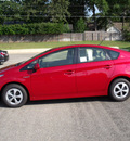 toyota prius 2012 red hatchback two hybrid 4 cylinders front wheel drive automatic 75604